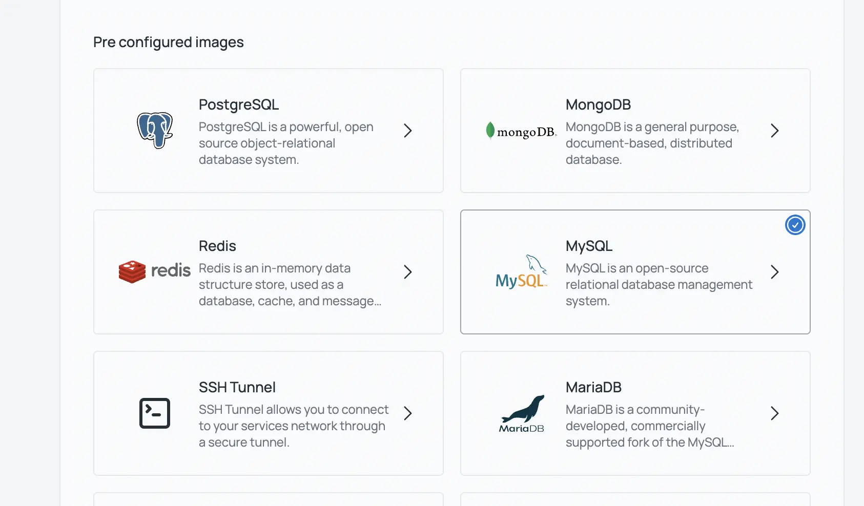 MySQL-Preset